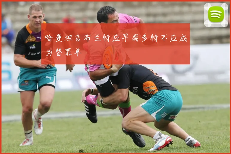 哈曼坦言布兰特应早离多特不应成为替罪羊